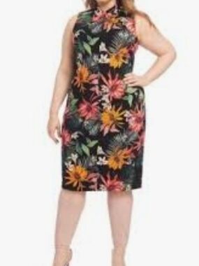 No Sleeve Tropical Dress - NWOT